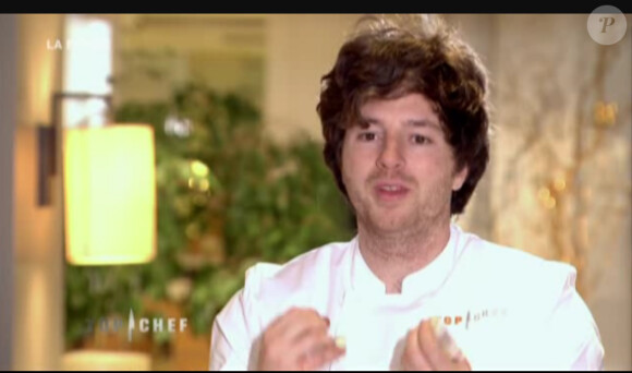 Jean, grand gagnant de Top Chef, lors de la finale de Top Chef 3, lundi 9 avril 2012 sur M6