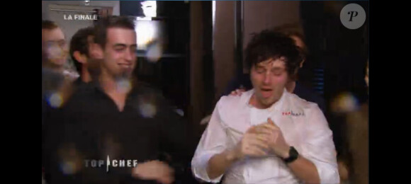 Jean, grand gagnant lors de la finale de Top Chef 3, lundi 9 avril 2012 sur M6