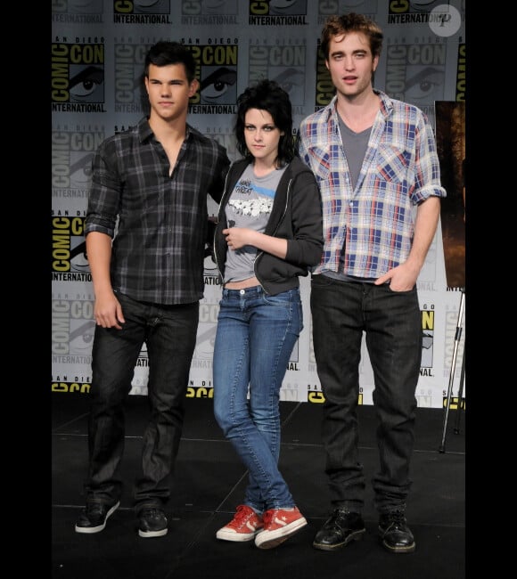 Taylor Lautner, Kristen Stewart et Robert Pattinson au Comic Con à San Diego en 2009
