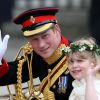 Lady Louise Windsor, demoiselle d'honneur au mariage du prince William et de Kate Middleton le 29 avril 2011.
Le 11 avril 2012, la fille du prince Edward et de la comtesse Sophie de Wessex s'est cassé le bras gauche en tombantde cheval.