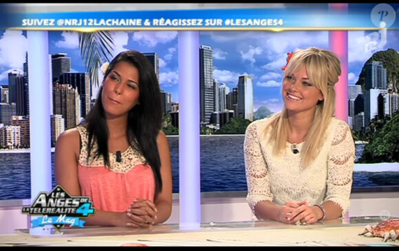 Ayem et Caroline sur le plateau des Anges de la télé-réalité - Le Mag le lundi 16 avril 2012 sur NRJ 12
