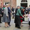 La princesse Maxima des Pays-Bas, son mari le prince Willem-Alexander et la reine Beatrix lors d'une visite au Musée d'Histoire d'Amsterdam avec le président de la Turquie Abdullah Gül et sa femme, le 17 février 2012.