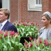 La princesse Maxima des Pays-Bas lors d'une visite au Musée d'Histoire d'Amsterdam avec le président de la Turquie Abdullah Gül et sa femme, le 17 février 2012.