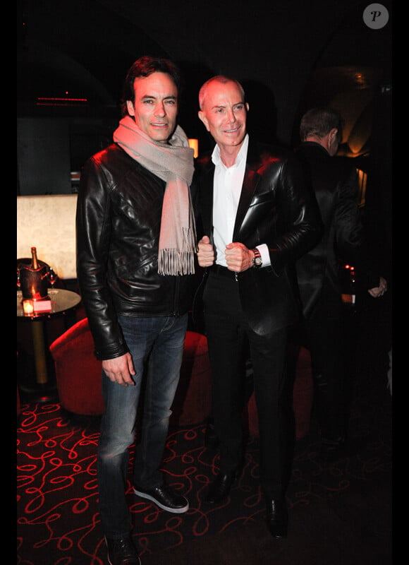 Anthony Delon et Jean-Claude Jitrois à la soirée pour le magazine Dandy, Chez Castel le 19 avril 2012 à Paris