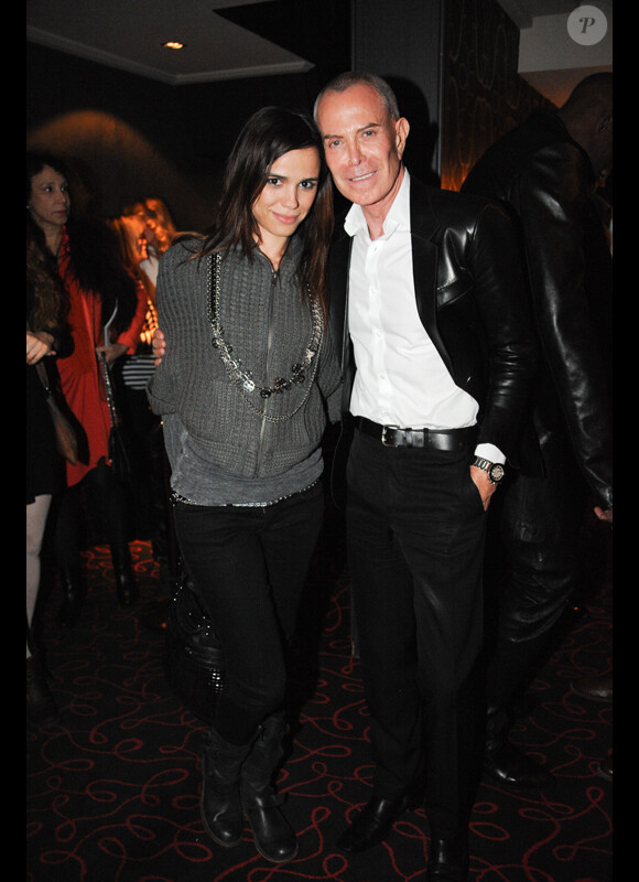 Melissa Mars et Jean-Claude Jitrois à la soirée pour le magazine Dandy, Chez Castel le 19 avril 2012 à Paris
