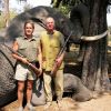 Le roi Juan Carlos à la chasse au Botswana en 2006. Une vieille habitude...
