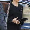 La famille royale danoise, très attristée par la mort du magnat Arnold Maersk Mc-Kinney Møller, décédé le 16 avril 2012 tandis que la reine Margrethe II célébrait son 72e anniversaire, assistait à ses funérailles en l'église Holmen de Copenhague le 21 avril 2012.