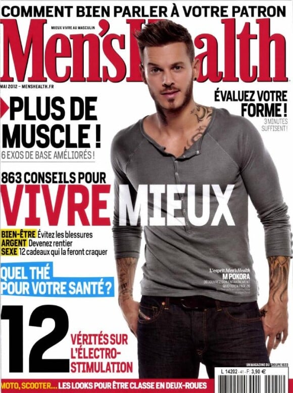 Men's Health - M. Pokora en couverture de l'édition de mai
