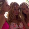 Elyse Taylor, Erin Heatherton et Lindsay Ellingson, Anges printaniers et ultra sexy sur le tournage de la pub Victoria's Secret à Miami.