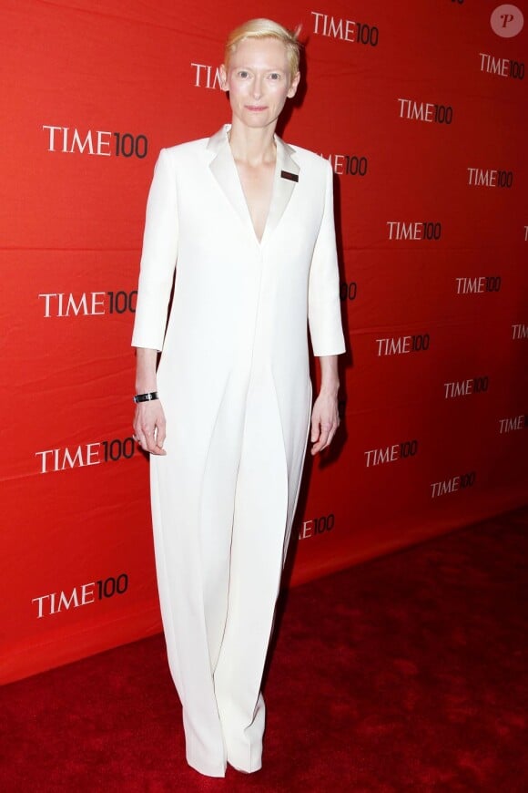 Tilda Swinton lors de la soirée du magazine Time à New York le 24 avril 2012