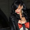 Rihanna sortant de son hôtel à New York après la soirée Time magazine