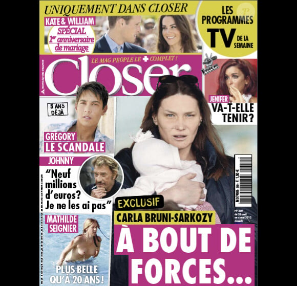 Le magazine Closer du samedi 28 avril 2012.