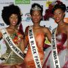 Les trois premières lauréates de l'élection de Miss Black France 2012 à la salle Wagram à Paris, le 28 avril 2012.