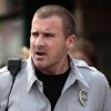 Dominic Purcell sur le tournage de Bailout, à Vancouver, le 22 avril 2012