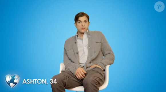 Ashton Kutcher plein d'humour pour la pub worldwidelovers.com
