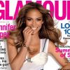 Jennifer Lopez en couverture du magazine Glamour UK de juin 2012.
