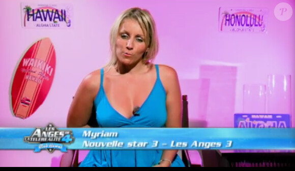 Myriam Abel dans Les Anges de la télé-réalité 4 le jeudi 3 mai 2012 sur NRJ 12