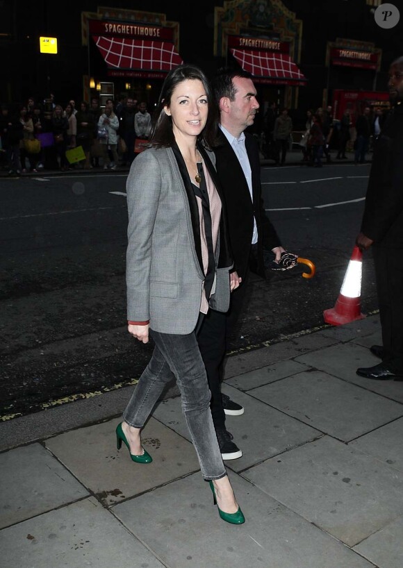 Mary McCartney au lancement de son livre Food, à Londres, le 3 mai 2012. Elle accompagnée de son époux Simon Aboud.