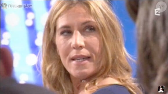Mathilde Seigner sur le plateau d'On n'est pas couché - émission diffusée le samedi 5 mai 2012 sur France 2.