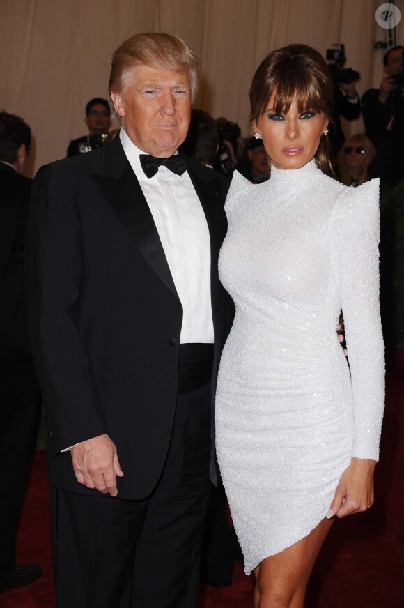 Donald Trump et son épouse Melania au Costume Institute Gala, à New York, le 7 mai 2012.