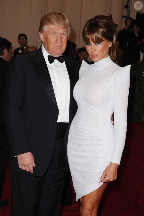 Donald Trump et son épouse Melania au Costume Institute Gala, à New York, le 7 mai 2012.
