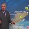 Le prince Charles présente la météo sur la chaîne BBC Ecosse à la plus grande surprise des téléspectateurs le 10 mai 2012