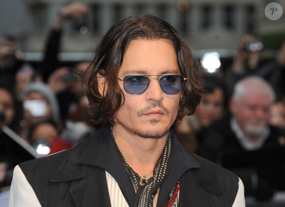 Johnny Depp pour l'avant-première du film Dark Shadows le 9 mai 2012