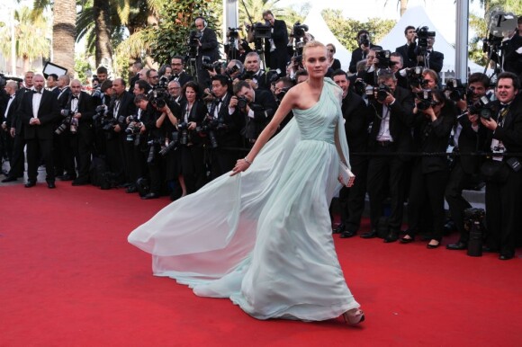 Diane Kruger lors de l'ouverture du festival de Cannes le 16 mai 2012
