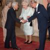 L'empereur Akihito et l'impératrice Michiko du Japon accueillis par la reine Elizabeth II et le duc d'Edimbourg.
La reine Elizabeth II accueillait à déjeuner à Windsor, pour son jubilé de diamant, les souverains de 26 pays, le 18 mai 2012. Possiblement le plus grand rassemblement de têtes couronnées depuis le couronnement de la monarque en 1953.