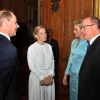 Le comte et la comtesse de Wessex avec le prince Albert et la princesse Charlene de Monaco. La reine Elizabeth II accueillait à déjeuner à Windsor, pour son jubilé de diamant, les souverains de 26 pays, le 18 mai 2012. Possiblement le plus grand rassemblement de têtes couronnées depuis le couronnement de la monarque en 1953.