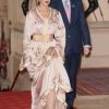 La toujours très élégante princesse Lalla Meryem du Maroc. La reine Elizabeth II accueillait à déjeuner à Windsor, pour son jubilé de diamant, les souverains de 26 pays, le 18 mai 2012. Possiblement le plus grand rassemblement de têtes couronnées depuis le couronnement de la monarque en 1953.