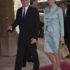 Le prince Albert et la princesse Charlene de Monaco. 26 souverains, venus en couples pour la plupart, ont honoré le déjeuner donné par la reine Elizabeth II à Windsor le 18 mai 2012 pour son jubilé de diamant. Un rassemblement royal sans précédent depuis... le couronnement de la reine en 1953.