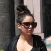 Vanessa Hudgens se rend dans une salle de sport avec sa soeur et sa maman, à Los Angeles, le jeudi 17 mai 2012.