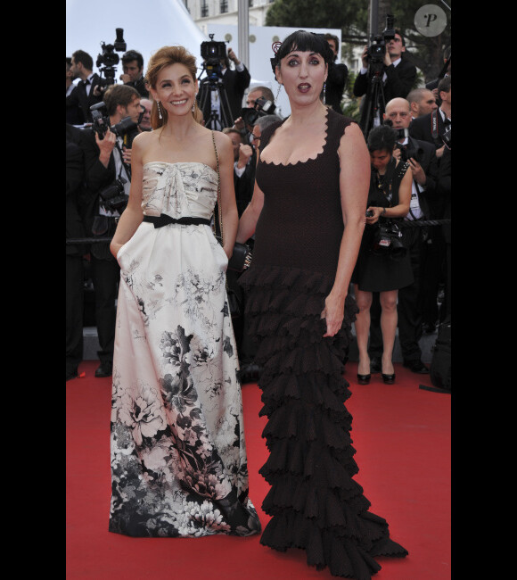 Rossy de Palma et Clotilde Courau à Cannes le 17 mai 2012.