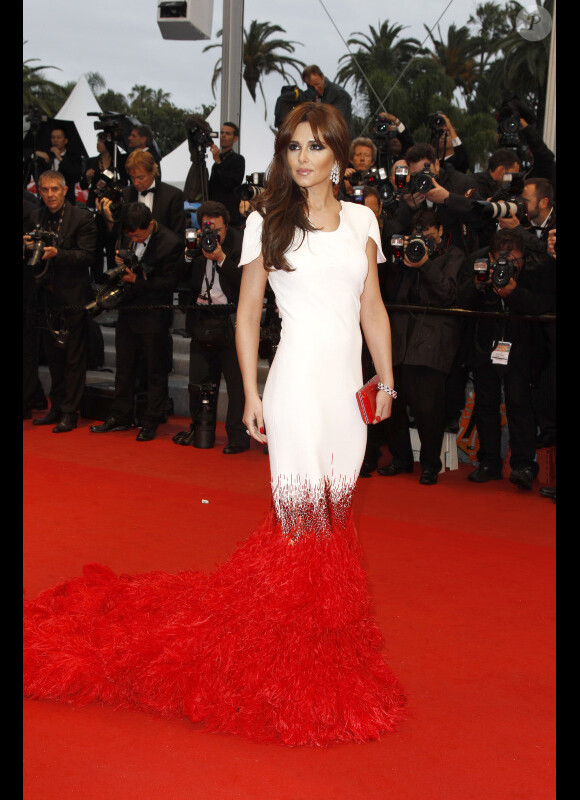Cheryl Cole sur le tapis rouge du Festival de Cannes, le 20 mai 2012