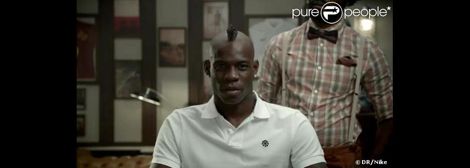 Mario Balotelli dans la campagne pub pour Nike The Barbershop