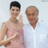 Hanaa Ben Abdelsslem et Fawaz Gruosi sur le photocall de Grisogono à l'hôtel Martinez. Cannes, le 22 mai 2012.
