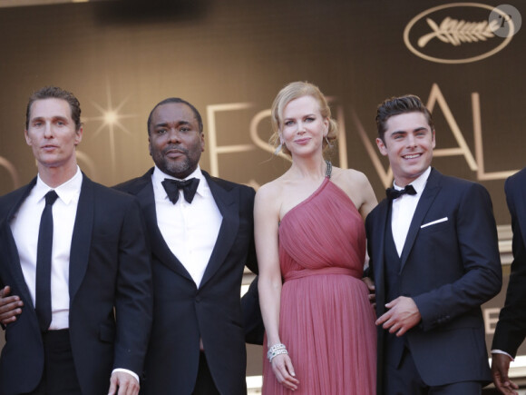 Matthew McConaughey, Lee Daniels, Nicole Kidman et Zac Efron lors de la montée des marches de Paperboy, le 24 mai 2012 au Festival de Cannes.