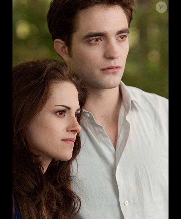 Kristen Stewart et Robert Pattinson dans Twilight - Chapitre 5 : Révélation 2ème partie.