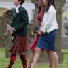 Pippa Middleton lors du mariage de son amie Camilla Hook et de Sam Holland, petit-fils de Lord Attenborough, en Ecosse, le 19 mai 2012. Moins d'une semaine après, la soeur de Kate Middleton 'récidivait', invitée le 25 mai au mariage d'un autre couple d'amis, à Londres.