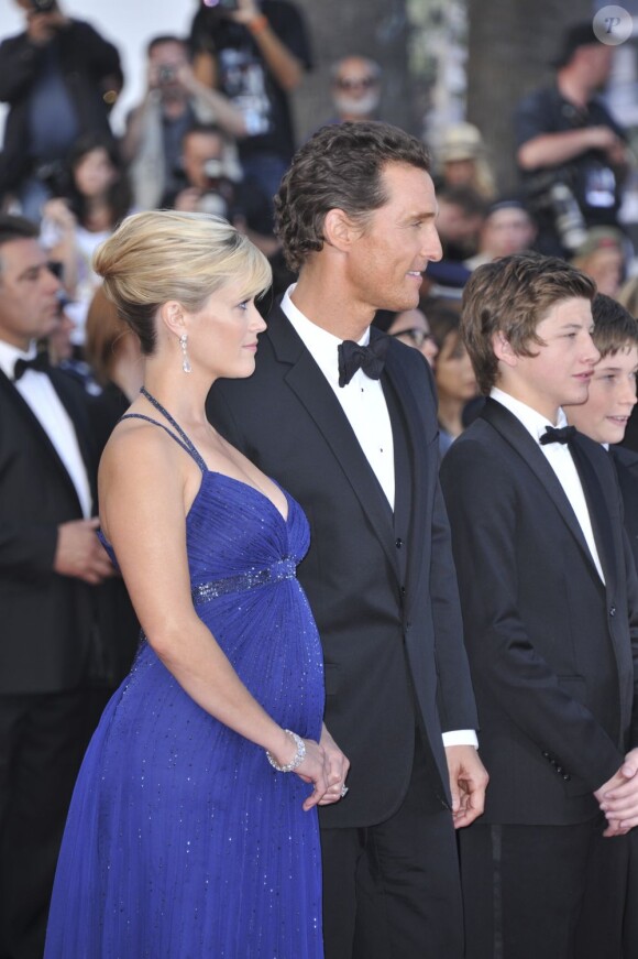 Reese Witherspoon et Matthew McConaughey lors de la montée des marches pour le film Mud au Festival de Cannes le 26 mai 2012