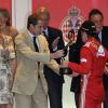 Andrea Casiraghi était présent pour remettre le trophée du troisième à l'Espagnol Fernando Alonso.
La princesse Charlene a suivi le Grand Prix de Monaco, le 27 mai 2012, entre le prince Albert, la comtesse Sophie de Wessex et les frères Andrea et Pierre Casiraghi, avant de prendre part à la cérémonie de remise des trophées, à l'issue de la victoire de Mark Webber.