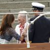 Le prince Frederik et la princesse Mary se sont joints à la reine Margrethe II de Danemark et au prince consort Henrik pour célébrer les 80 ans du yacht royal, le Dannebrog, à l'occasion d'un déjeuner sur l'eau, le 26 mai 2012 à Copenhague. Il s'agissait simultanément du 44e anniversaire du prince Frederik, lequel avait revêtu son uniforme de capitaine de la Marine.