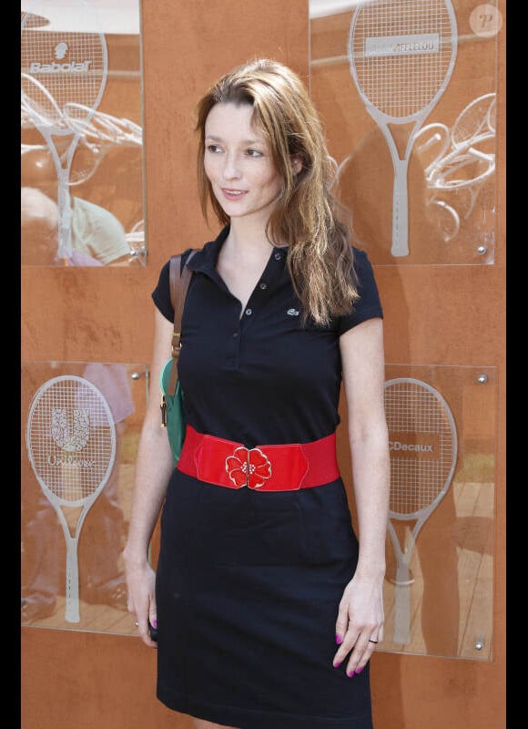 Audrey Marnay pose à Paris, dans les coulisses du tournoi de Roland-Garros, le mardi 29 mai 2012.