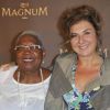 Firmine Richard et Nathalie Corre le 29 mai 2012 à Paris pour l'inauguration du café éphémère Magnum