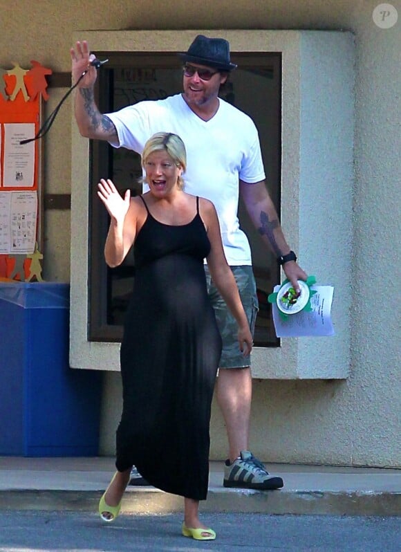 Tori Spelling et son mari Dean McDermott en septembre 2011