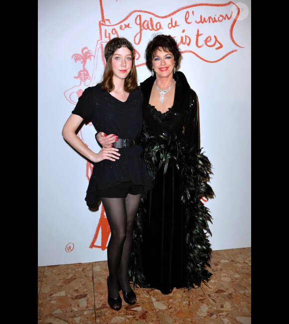 Sara Giraudeau et Anny Duperey en mars 2010 à Paris