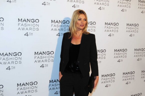 Kate Moss en parfaite ambassadrice, assistait à la 4ème cérémonie des Mango Awards à Barcelone. Le 30 mai 2012.
