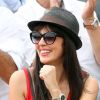 Nolwenn Leroy le mardi 30 juin 2012 lors du match de son homme Arnaud Clément face au Belge David Goffin avant que celui-ci ne soit interrompu par la pluie