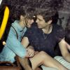 Keira Knightley et James Righton dans un taxi de Londres, le 30 mai 2012.